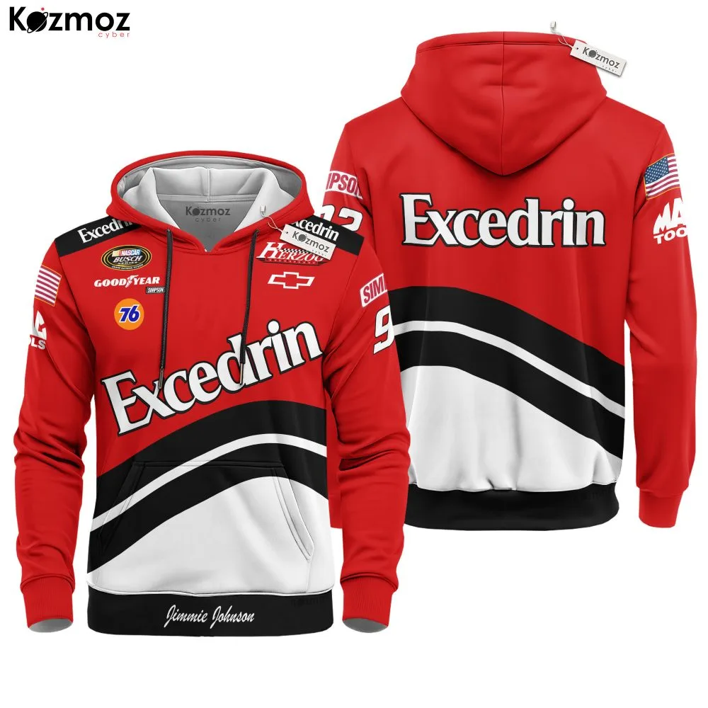 Jimmie Johnson Racing Costume 2001 Herzog Excedrin Collection - Hendrick Motorsports NASCAR Racing Team - Image 2