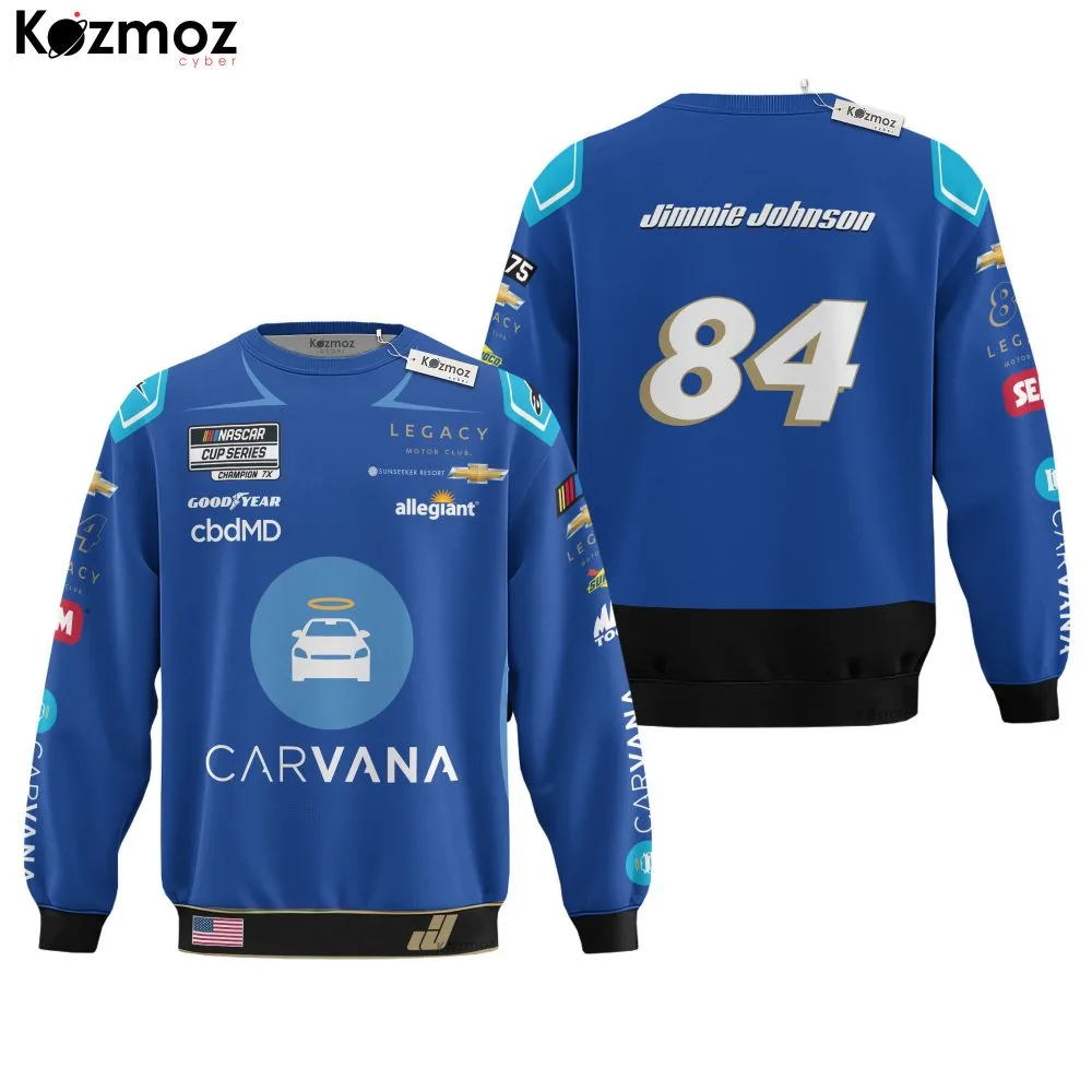 Jimmie Johnson Racing Costume 2023 Carvana Collection - Legacy Motor Club NASCAR Racing Team - Image 4