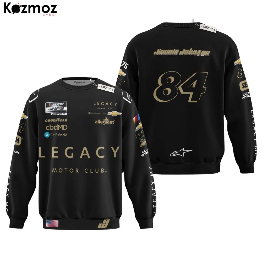 Jimmie Johnson Racing Costume 2023 Collection - 84 Legacy Motor Club NASCAR Racing Team - Image 4
