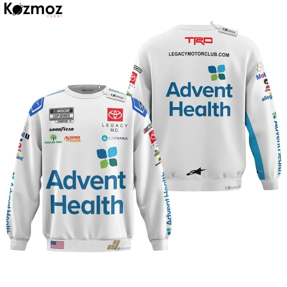 Jimmie Johnson Racing Costume 2024 Advent Health Collection - Legacy Motor Club NASCAR Racing Team - Image 4