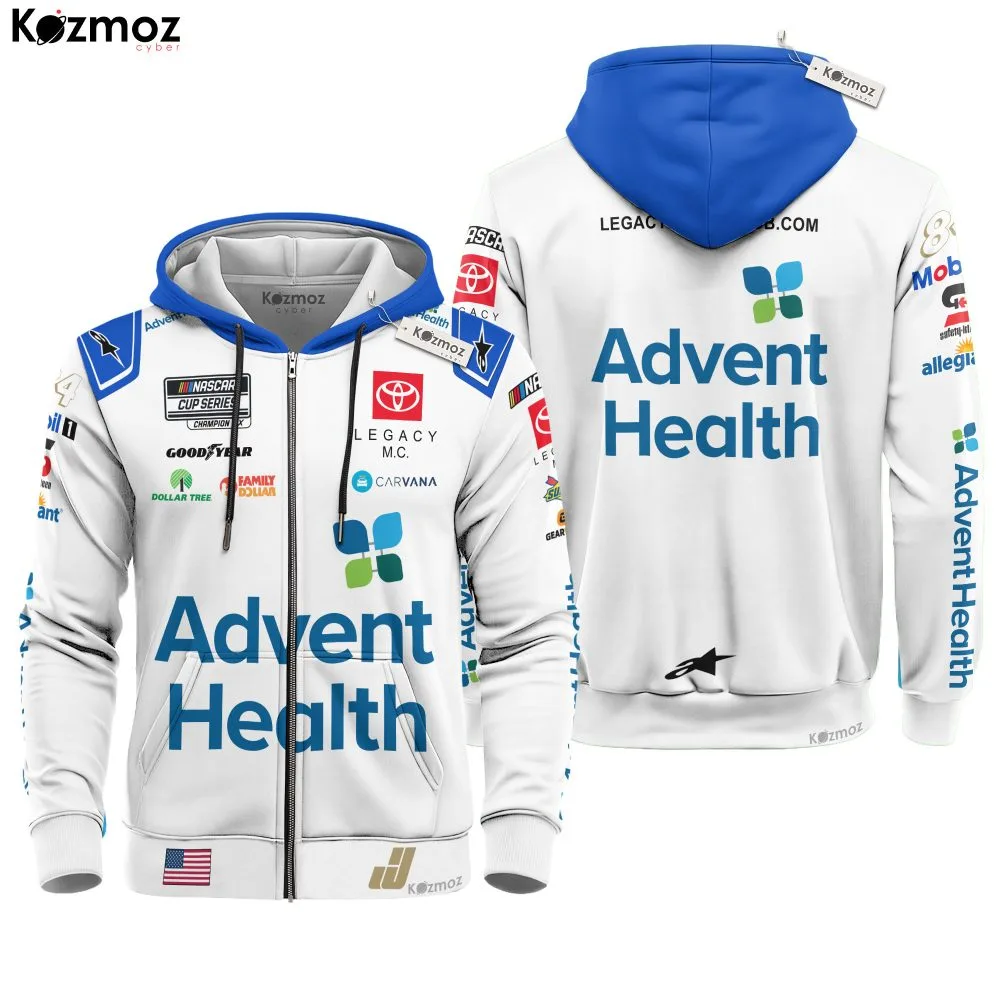 Jimmie Johnson Racing Costume 2024 Advent Health Collection - Legacy Motor Club NASCAR Racing Team - Image 3
