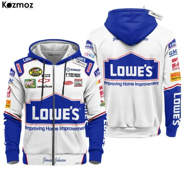 Jimmie Johnson Racing Costume Lowe s Gainsco 2024 Collection - Legacy Motor Club NASCAR Racing Team - Image 3