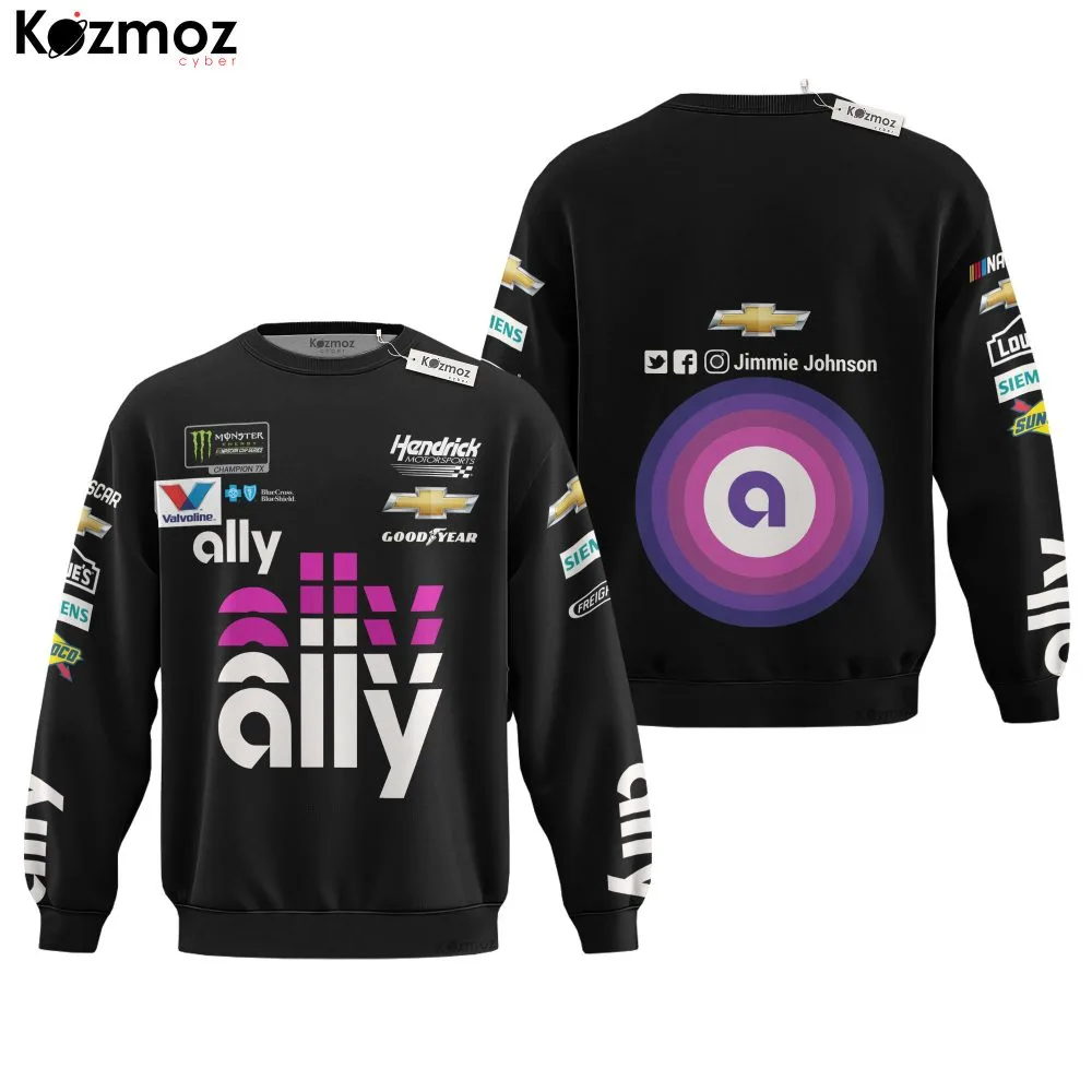 Jimmie Johnson Racing Suit Ally Purple 2020 Collection - NASCAR Racing Team - Image 4