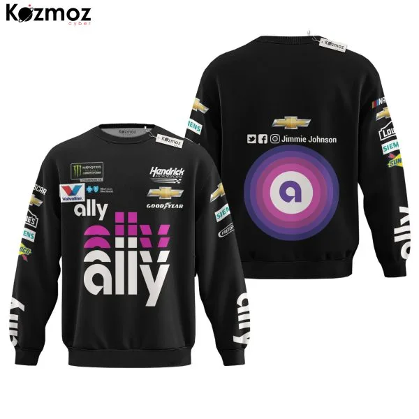Jimmie Johnson Racing Suit Ally Purple 2020 Collection - NASCAR Racing Team - Image 4