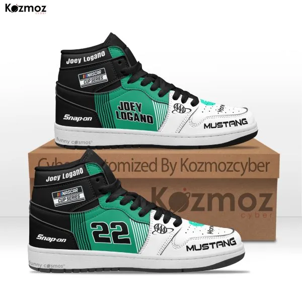 Joey Logano Custom Shoes No.22 MoneyLion Green-Black Livery 20-21 Livery Racing Shoes