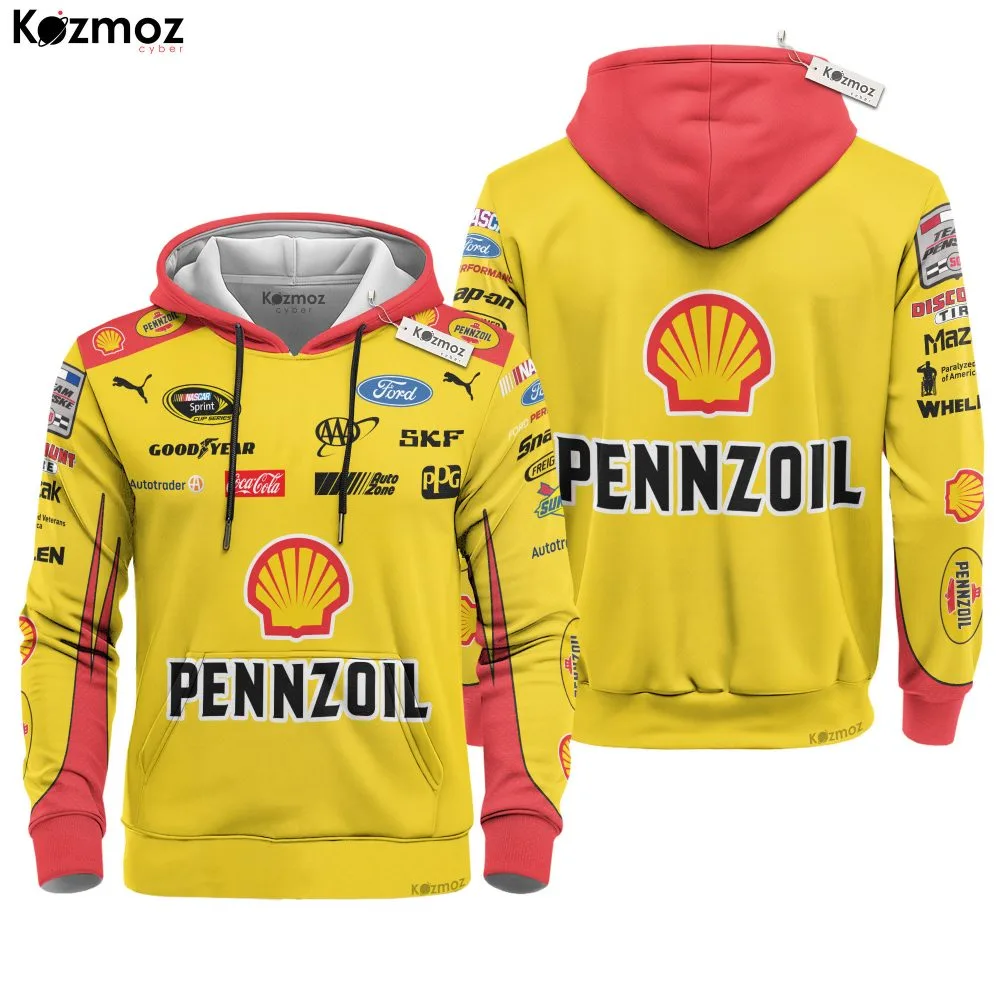 Joey Logano Racing Suit Shell-Pennzoil #22 2018 Collection - NASCAR Racing Team - Image 3