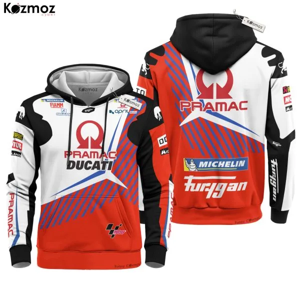 Alternative view of Johann Zarco Racing Costume Suit 2021 Pramac Ducati MotoGP Team