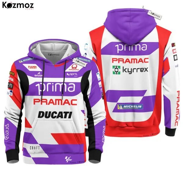 Alternative view of Johann Zarco Racing Suit 2023 Collection - Pramac Ducati MotoGP Team