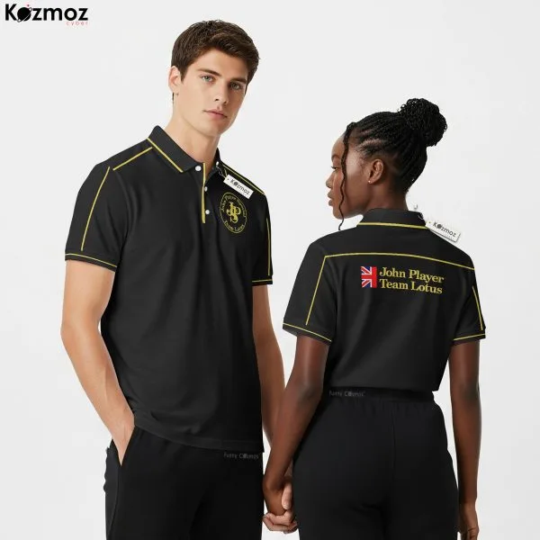 John Player Team Lotus Polo Shirt 2024 Collection - Team Lotus - 3