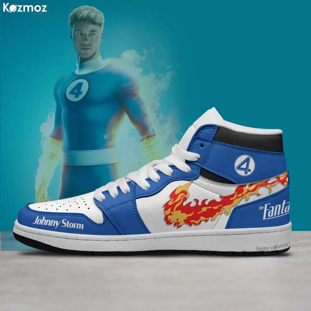Johnny Storm - Human Torch Fantastic Four JD Sneakers - Image 3
