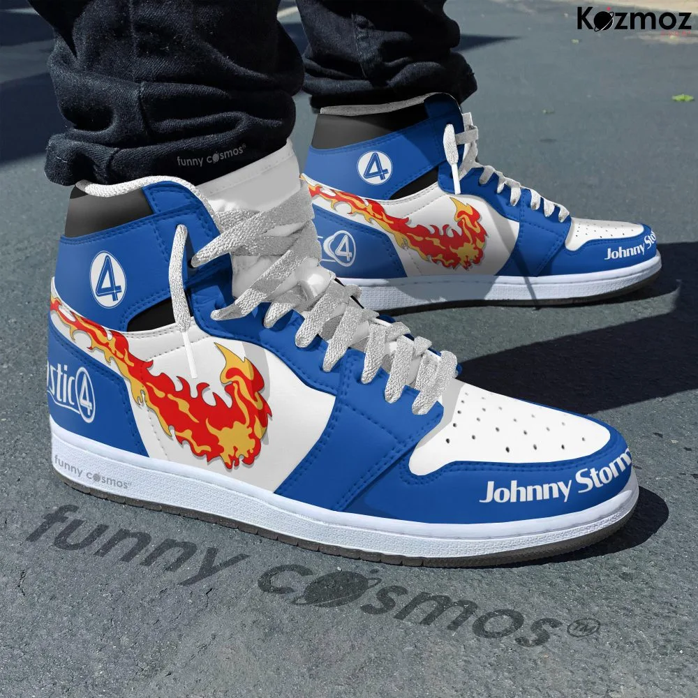 Johnny Storm - Human Torch Fantastic Four JD Sneakers - Image 2