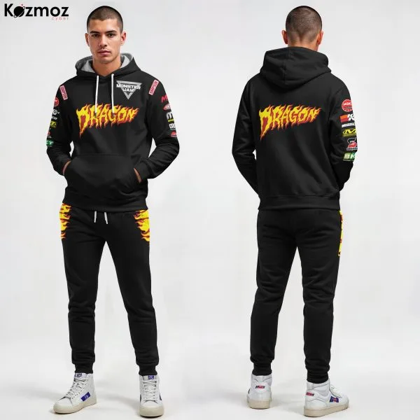 Jon Zimmer Jr Dragon Monster Truck Inspired Hoodie & Jogger Set -