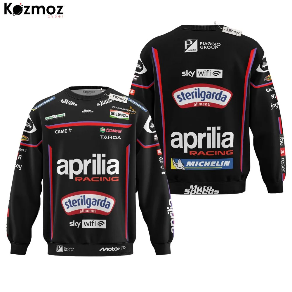 Jorge Martin Motorcycle Racing Suit Aprilia 2025 Collection - Aprilia MotoGP Racing Team - Image 4
