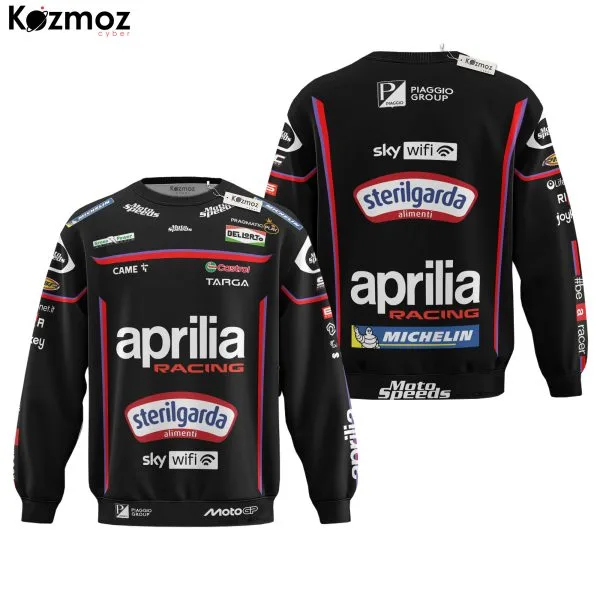 Jorge Martin Motorcycle Racing Suit Aprilia 2025 Collection - Aprilia MotoGP Racing Team - Image 4
