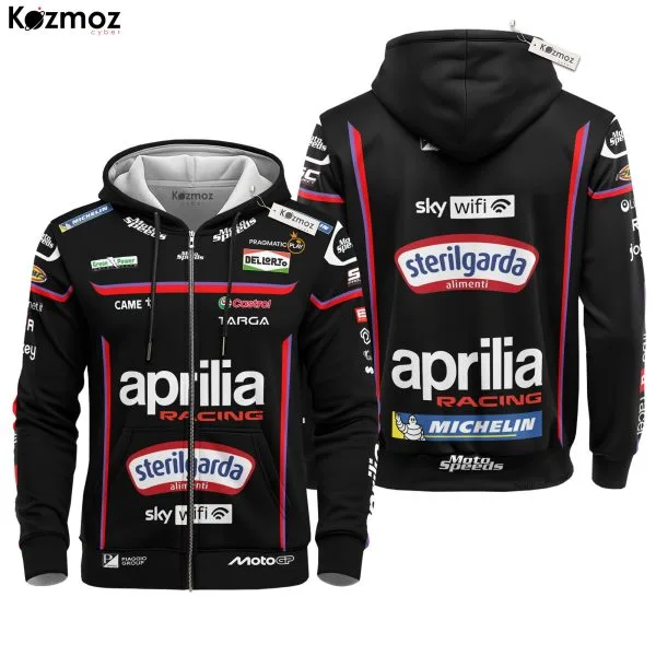 Jorge Martin Motorcycle Racing Suit Aprilia 2025 Collection - Aprilia MotoGP Racing Team - Image 3