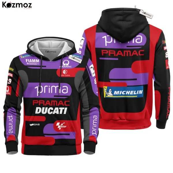 Alternative view of Jorge Martin Racing Suit 2024 Ducati MotoGP Edition - Ducati Lenovo MotoGP Team