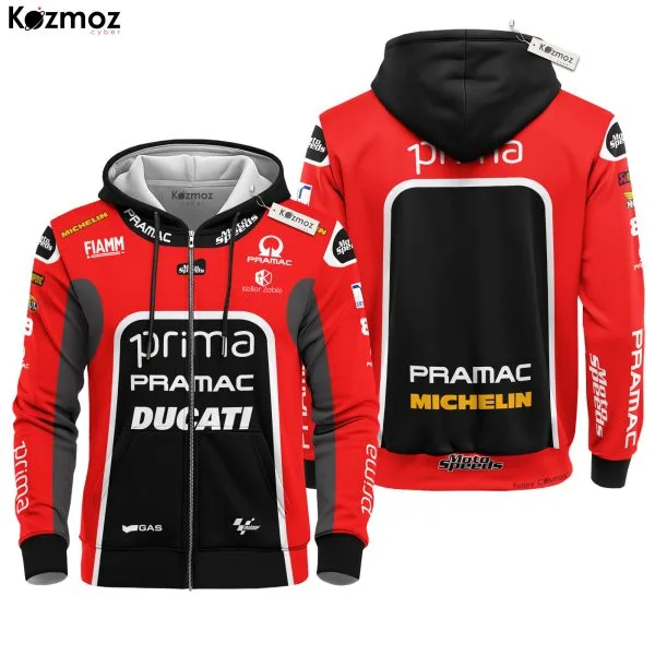 Jorge Martin Racing Suit Ducati British GP 2024 Collection - Ducati MotoGP Racing Team - Image 3
