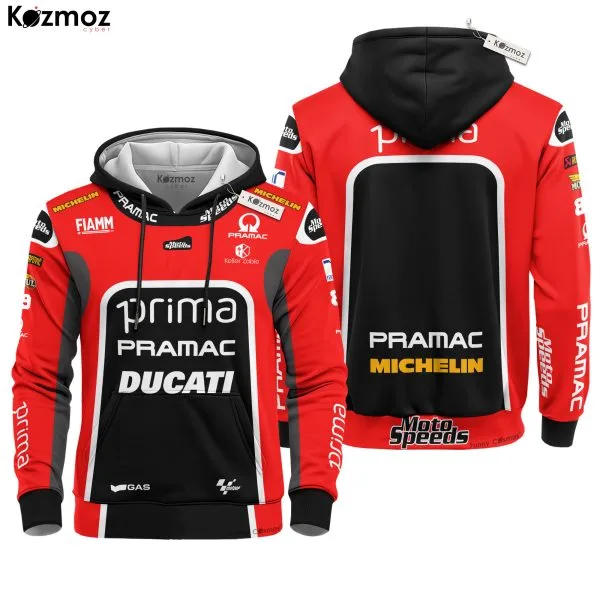 Alternative view of Jorge Martin Racing Suit Ducati British GP 2024 Collection - Ducati MotoGP Racing Team