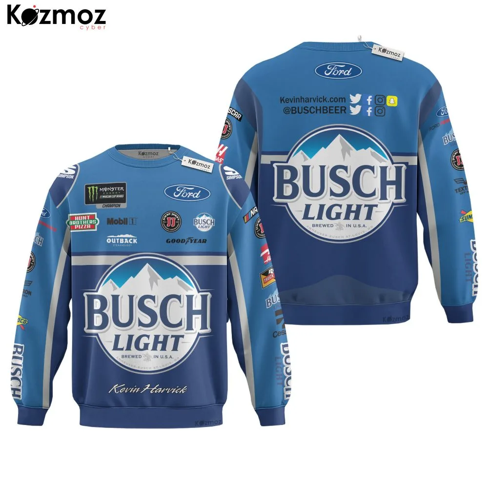 Kevin Harvick Racing Suit Busch Beer 2017 Collection - NASCAR Racing Team - Image 4