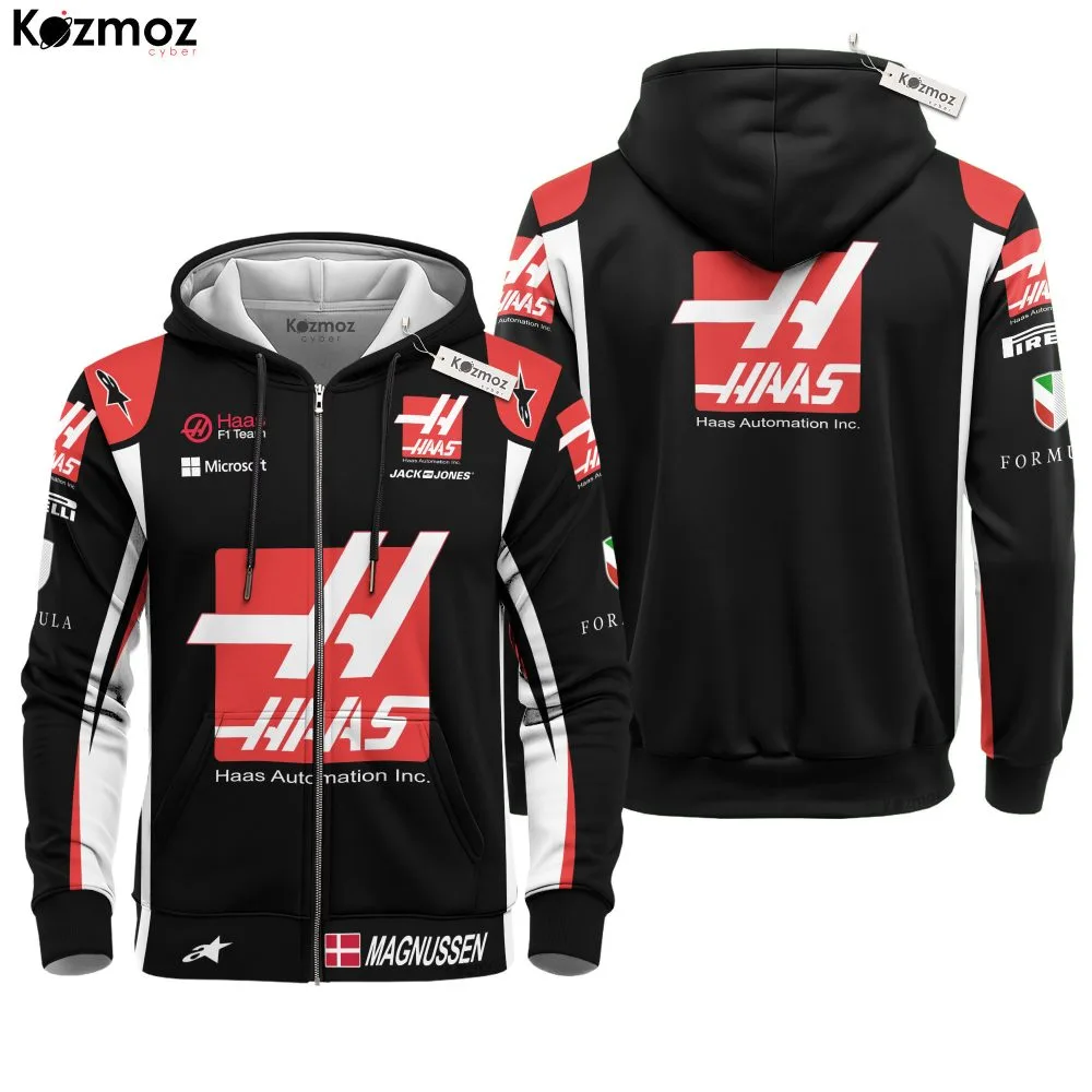 Kevin Magnussen Racing Costume 2017 Haas Racing Uniform - - Image 3
