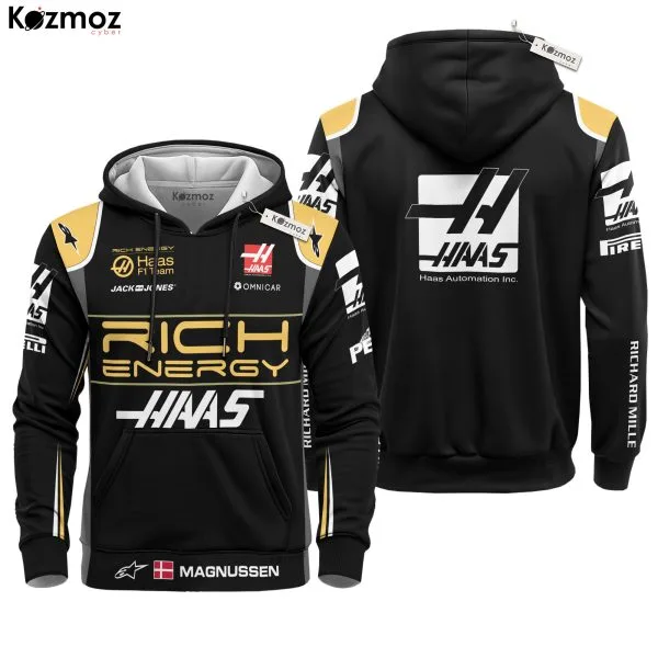 Alternative view of Kevin Magnussen Racing Costume 2019 Haas Brazilian GP Race Uniform -