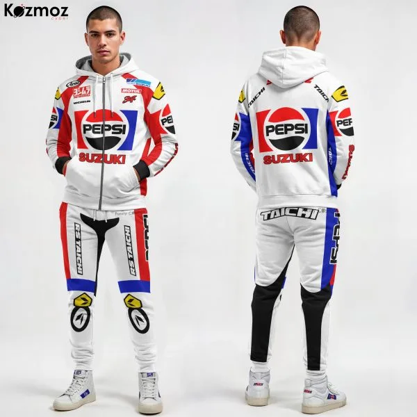 Alternative view of Kevin Schwantz Racing Costume Suit 1993 - Pepsi Suzuki MotoGP
