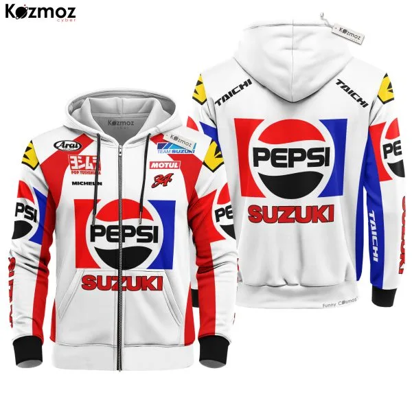 Kevin Schwantz Racing Costume Suit 1993 - Pepsi Suzuki MotoGP - Image 4