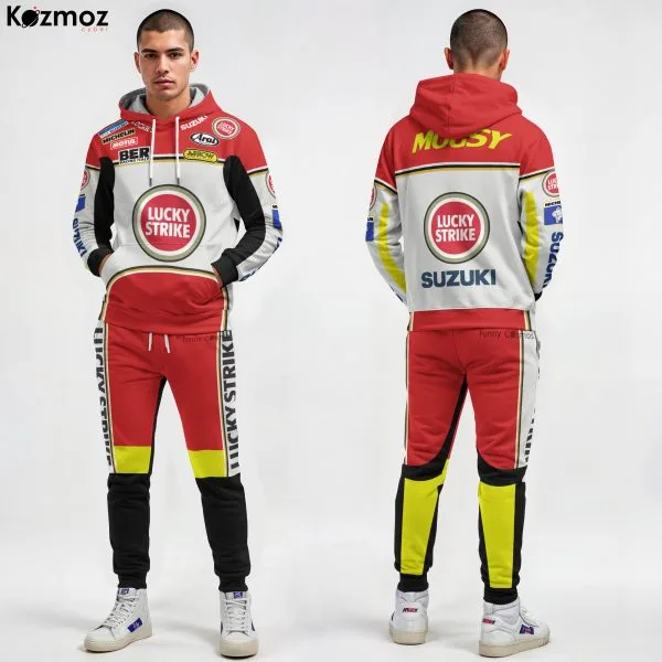 Kevin Schwantz Racing Suit Suzuki 1993 Collection - Lucky Stripe MotoGP Racing Team