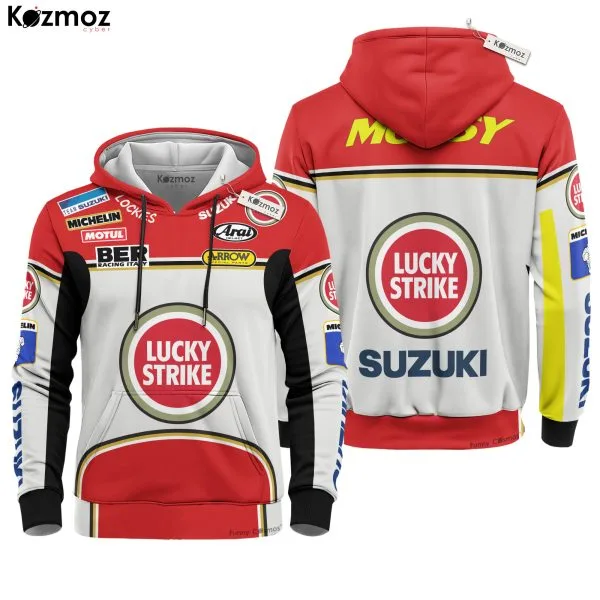 Alternative view of Kevin Schwantz Racing Suit Suzuki 1993 Collection - Lucky Stripe MotoGP Racing Team