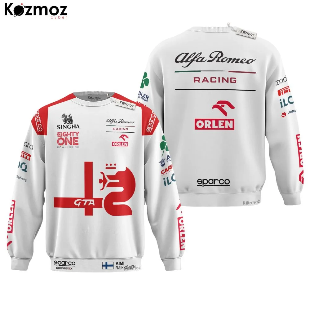 Kimi Raikkonen Racing Costume 2021 Collection - Alfa Romeo Racing Team - - Image 4