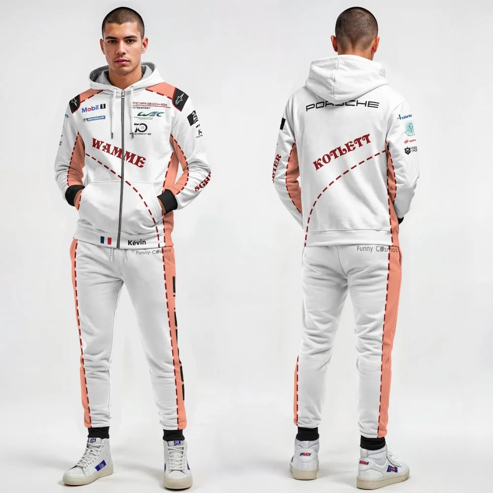 Kévin Estre Porsche Pink Pig Costume Racing Suit - Image 2