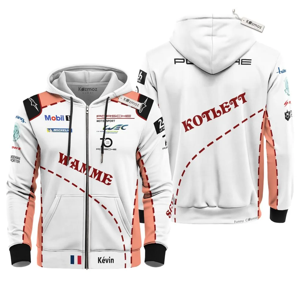 Kévin Estre Porsche Pink Pig Costume Racing Suit - Image 4