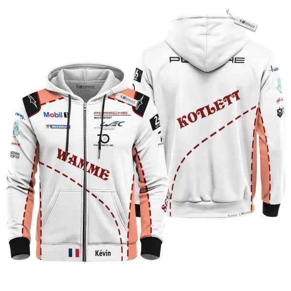 Kévin Estre Porsche Pink Pig Costume Racing Suit - Image 4