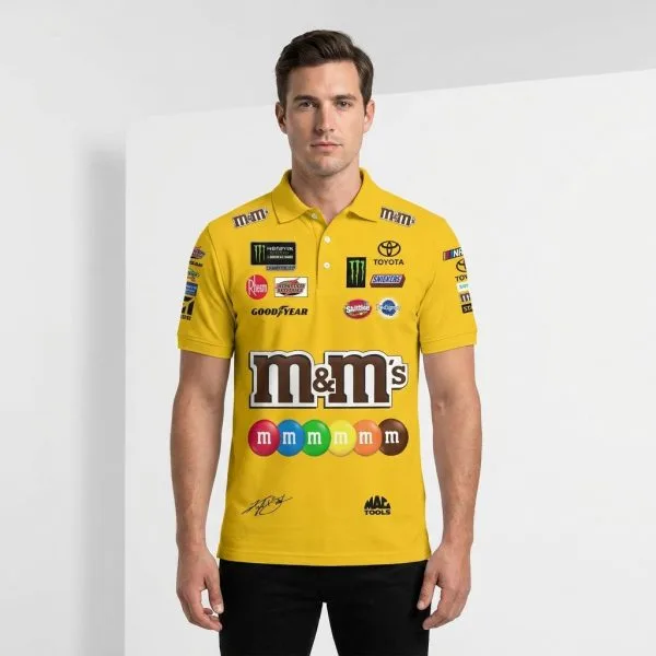 Kyle Busch JGR Suit 2020 Edition Custom Polo Shirt - Image 4