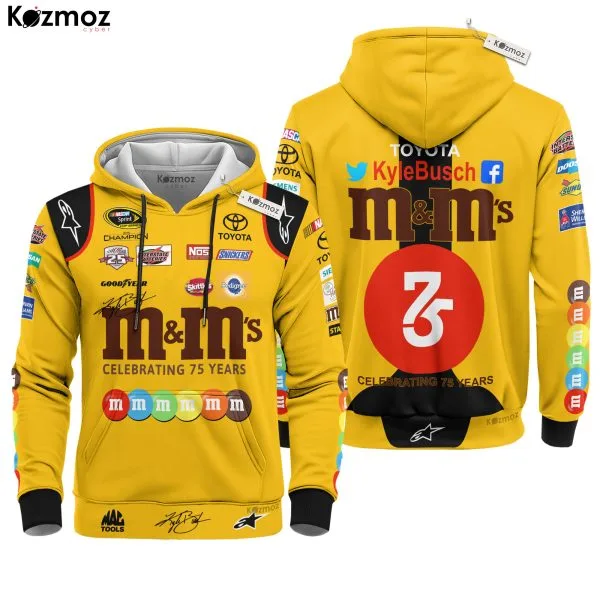 Alternative view of Kyle Busch Racing Costume Signed & Race-Used 2015 - M&M's NASCAR Cup Series Racing Team