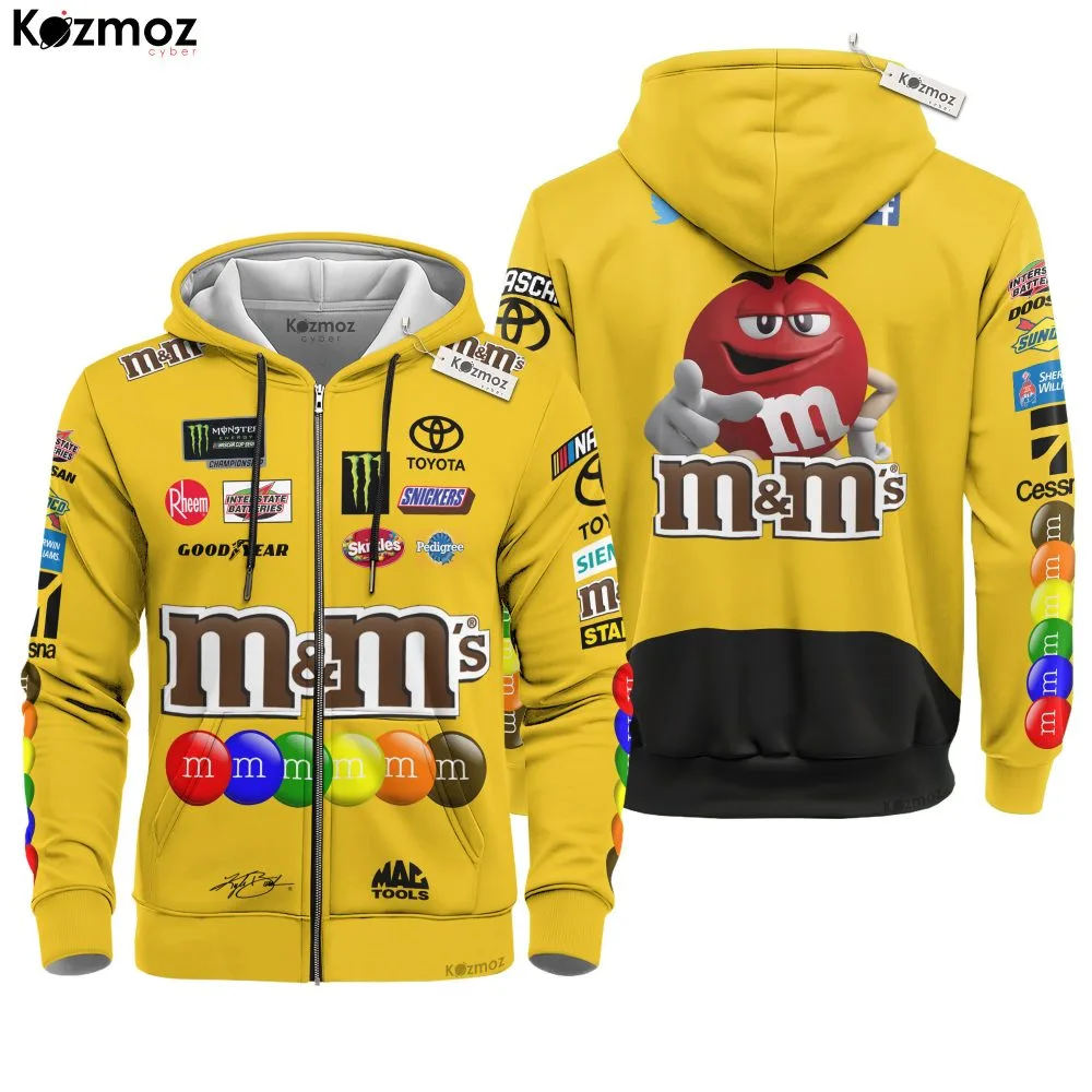 Kyle Busch Racing Suit M&M's 2020 Collection - Joe Gibbs NASCAR Racing - Image 4