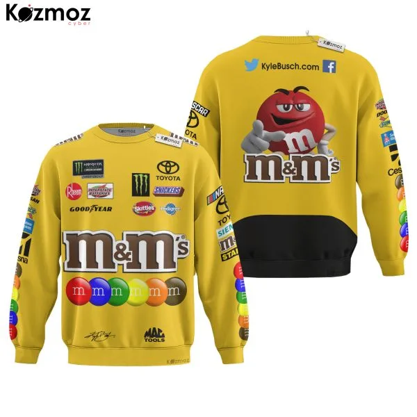 Kyle Busch Racing Suit M&M's 2020 Collection - Joe Gibbs NASCAR Racing - Image 3