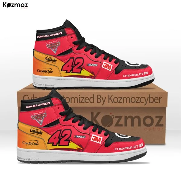 Kyle Larson Custom Shoes McQueen Chevy SS Livery 2017 Livery Lightning Racing Shoes