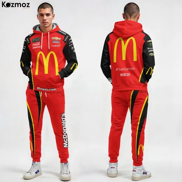 Kyle Larson Racing Firesuit Costume Signed McDonald's 2019 Collection - Hendrick Motorsports NASCAR Racing Team - 3