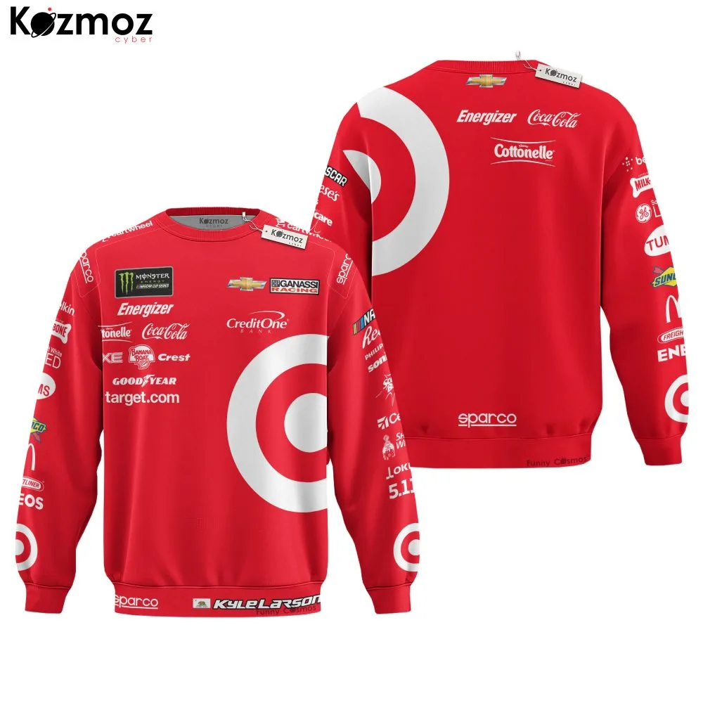 Kyle Larson Racing Firesuit Costume Target Sparco 2025 Collection - Hendrick Motorsports NASCAR Racing Team - Image 4