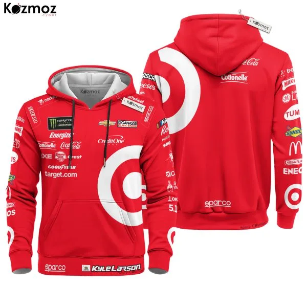 Alternative view of Kyle Larson Racing Firesuit Costume Target Sparco 2025 Collection - Hendrick Motorsports NASCAR Racing Team