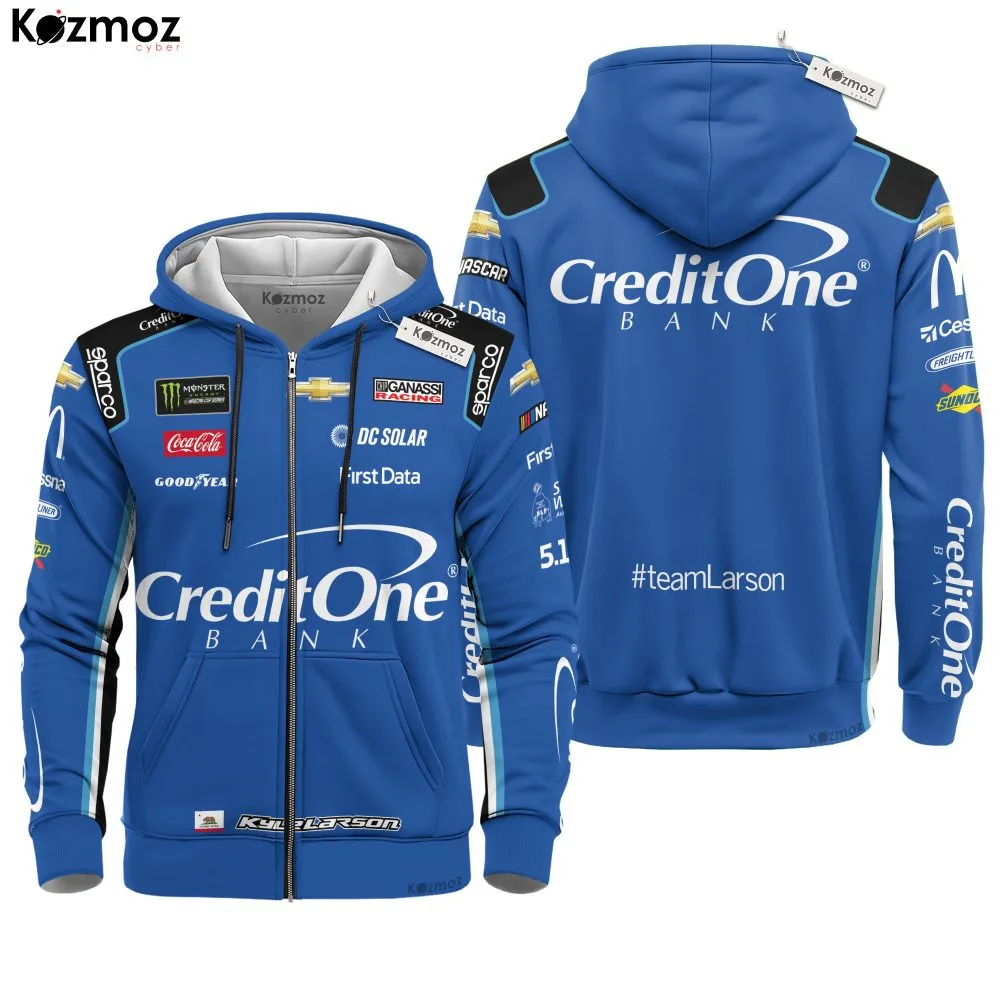 Kyle Larson Racing Suit Credit One Bank Collection - NASCAR Racing Team - Image 5