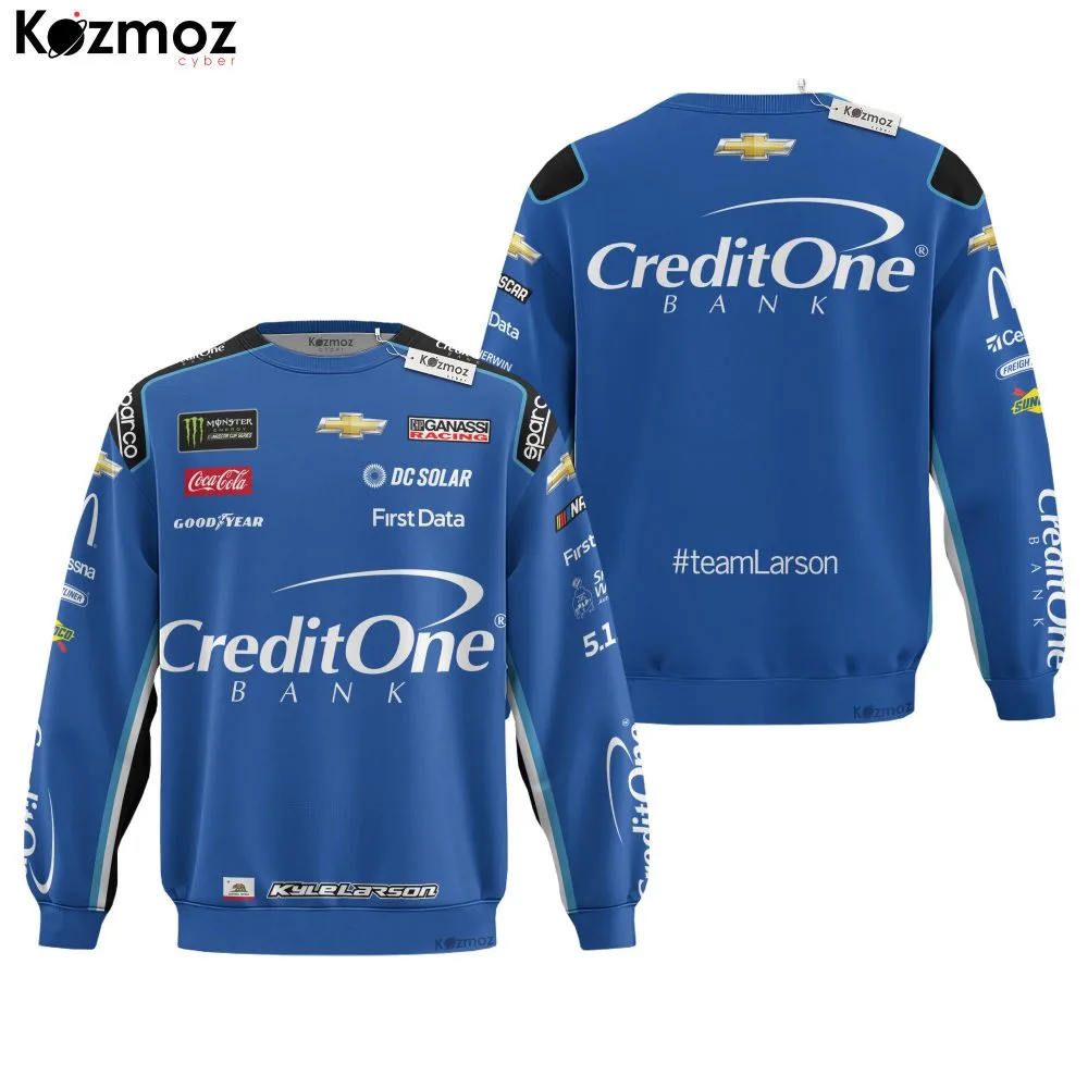 Kyle Larson Racing Suit Credit One Bank Collection - NASCAR Racing Team - Image 2