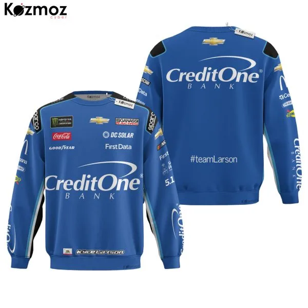 Alternative view of Kyle Larson Racing Suit Credit One Bank Collection - NASCAR Racing Team