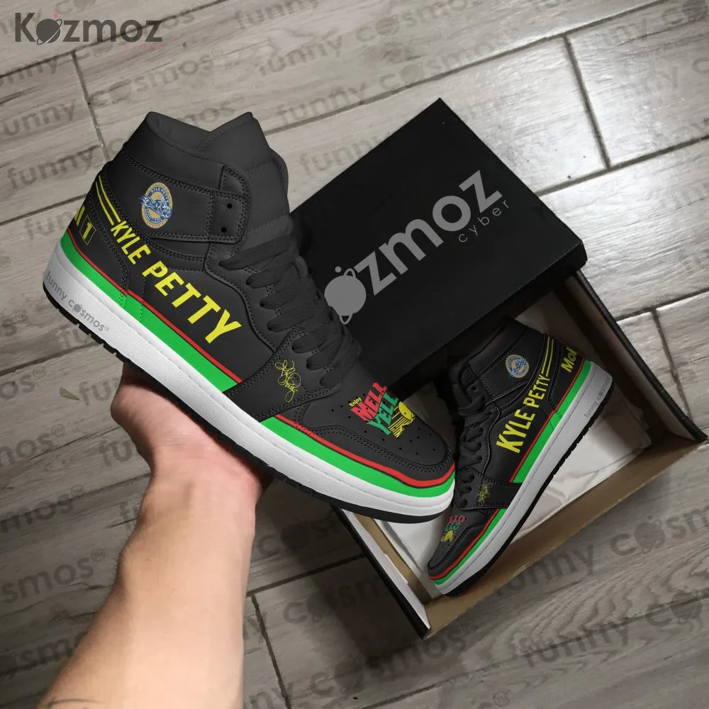 Kyle Petty Custom Shoes Yello #42 Livery 1992 Livery Mello Racing Shoes - Image 4