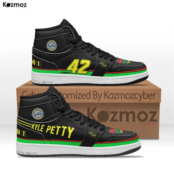 Kyle Petty Custom Shoes Yello #42 Livery 1992 Livery Mello Racing Shoes