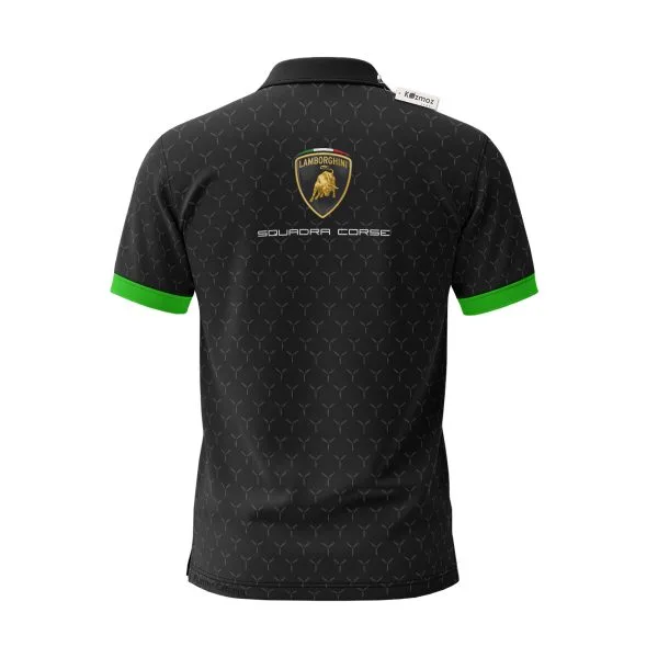 Lamborgh Squadra Corse 2026 Black Custom Polo Shirt - Image 3