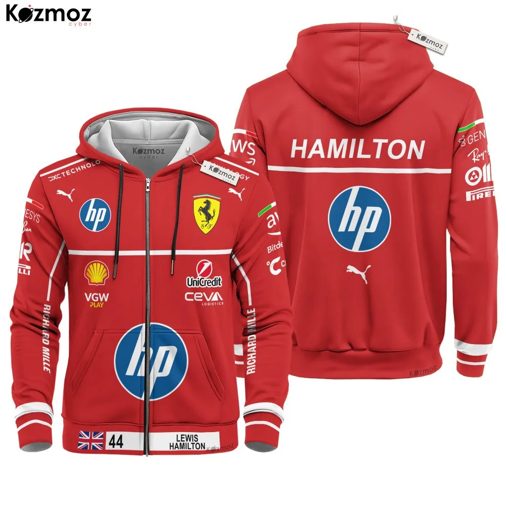 Lewis Hamilton Racing Costume HP 2025 Collection - SF Racing Team - - Image 4