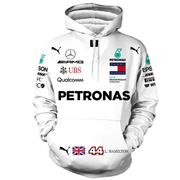 Alternative view of Lewis Hamilton Shirt Hoodie Racing Uniform Clothes Grand Prix Sweatshirt Zip Hoodie Sweatpant