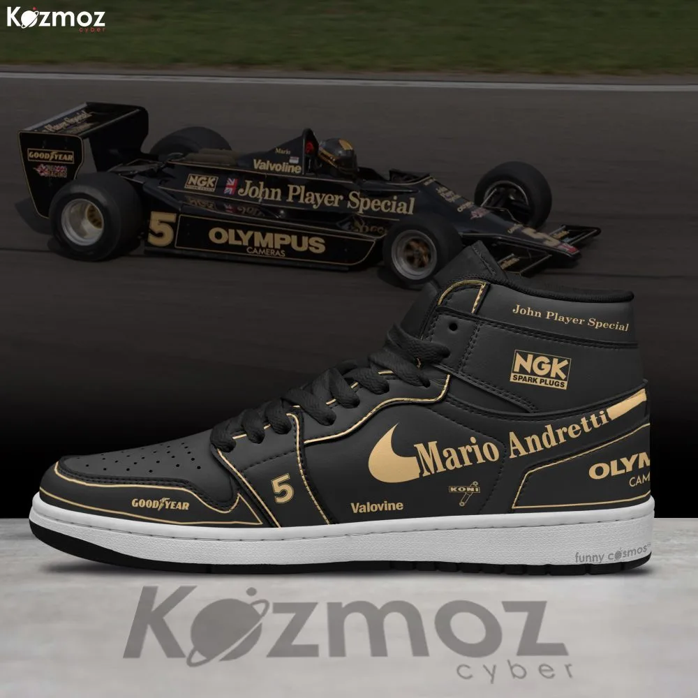 Lotus Mario Andretti Custom Shoes Ford-Cosworth 79 Livery 1978 Racing Shoes - Image 3